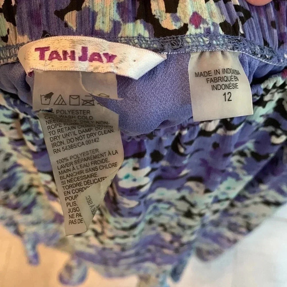 floral lined skirt Sz 12 - Picture 6 of 7